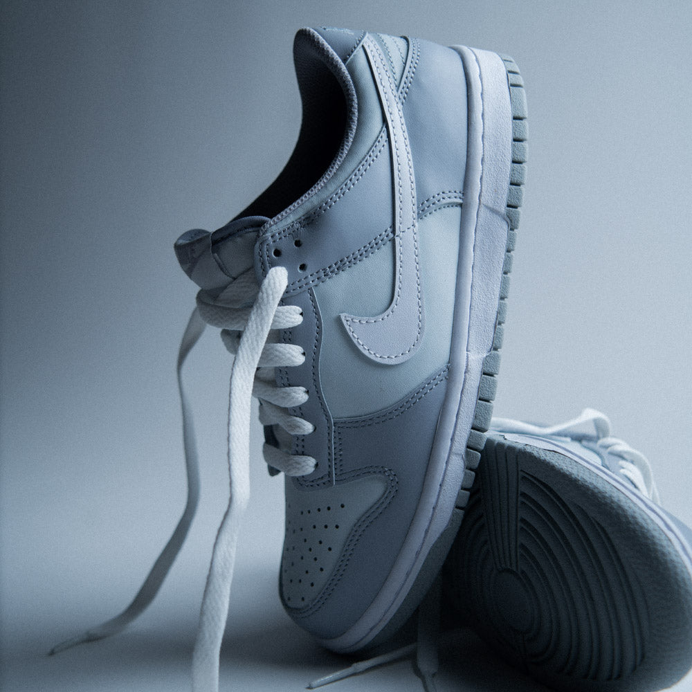 NIKE DUNK LOW (GS) / PURE PLATINUM-WHITE-WOLF GREY