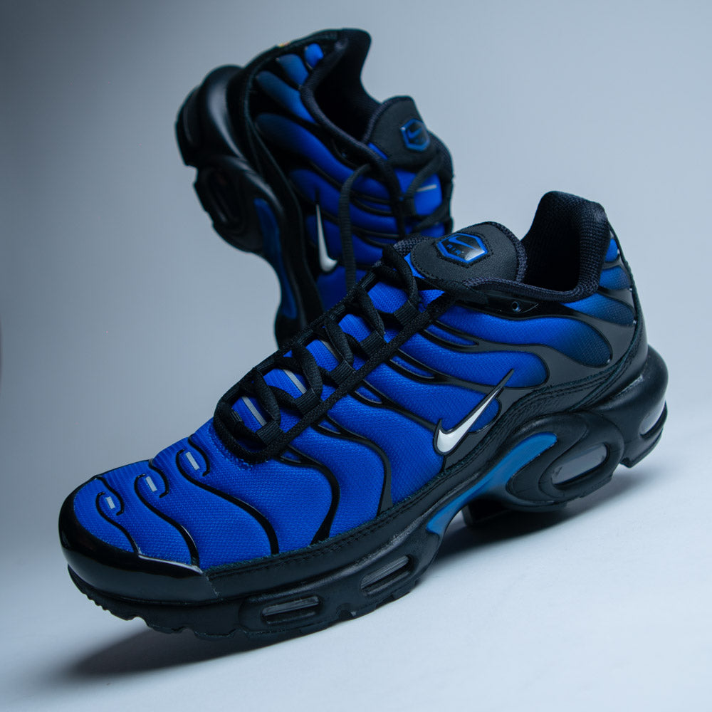 Tenis nike air max azul con negro fashion