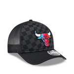 Chicago Bulls Gradient Raceway 9FORTY A-Frame M-Crown Trucker Negro - UNI (AJUSTABLE) - Gorra