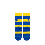 NBA 2024 Prep Crew Socks Golden State Warriors Stance - L - Calcetas