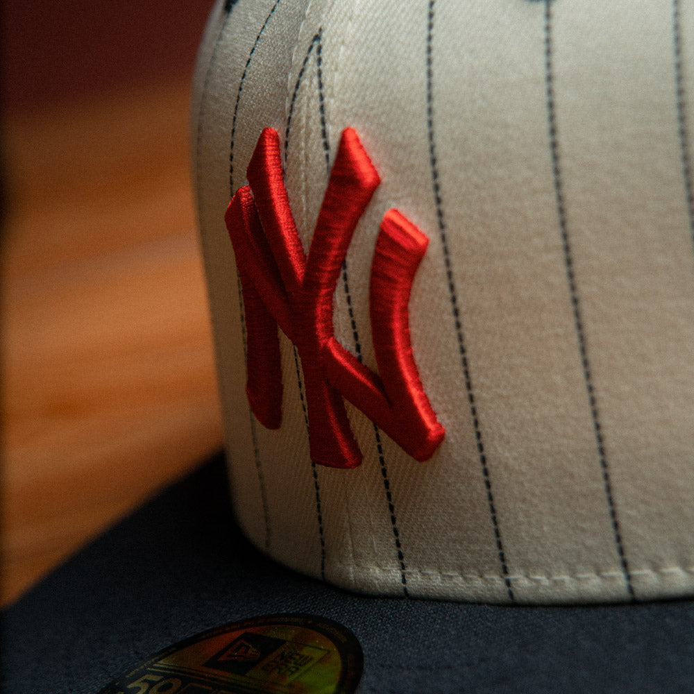 5950 HERITAGE STRIPE NEYYAN WHTNVY New York Yankees MLB Stripe 59FIFTY Cerrada Blanca