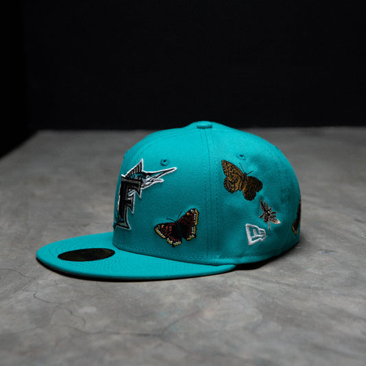 New Era Marlins 59Fifty Felt Cooperstown Fitted