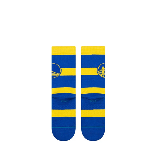 NBA 2024 Prep Crew Socks Golden State Warriors Stance