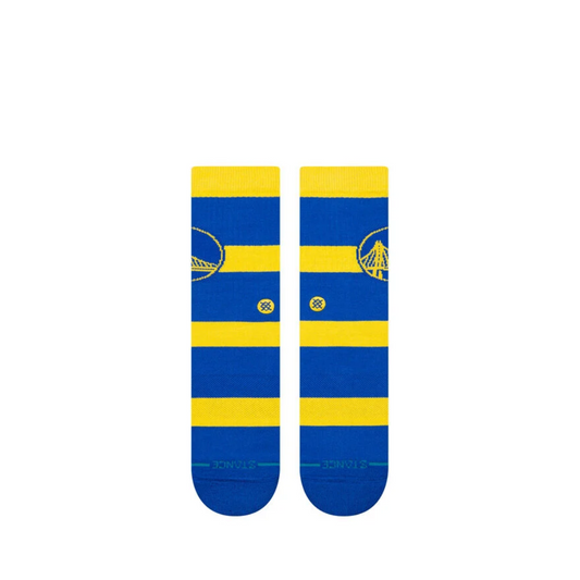 NBA 2024 Prep Crew Socks Golden State Warriors Stance