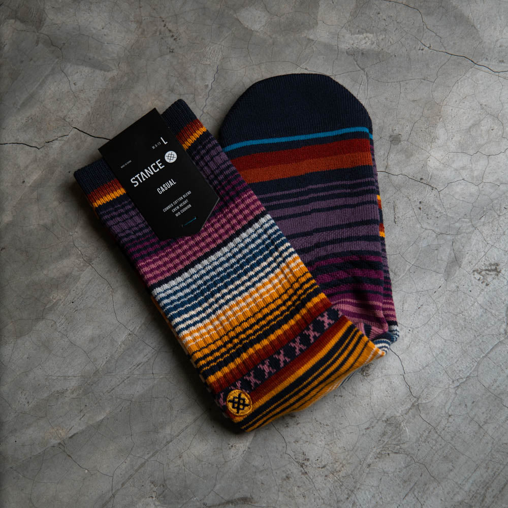 Stance Curren Crew Socks Indigo