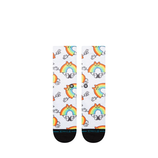 Vibeon Poly Crew Socks Rainbow Stance