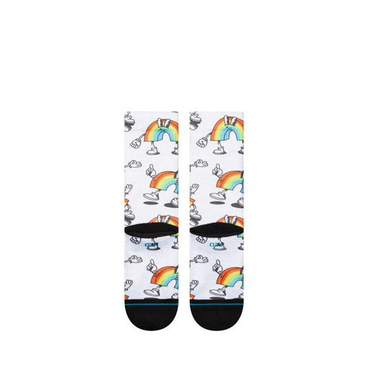 Vibeon Poly Crew Socks Rainbow Stance