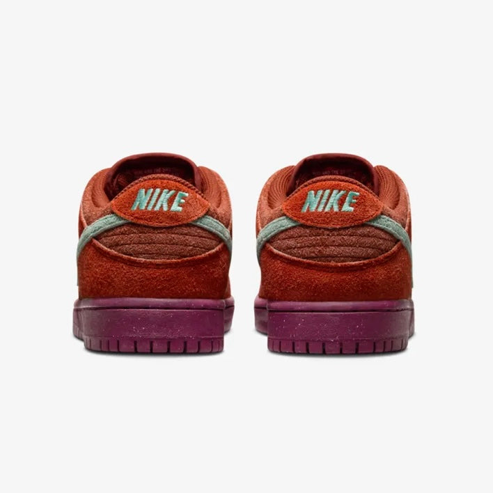 NIKE SB DUNK LOW PRO PRM Mystic Red and Rosewood
