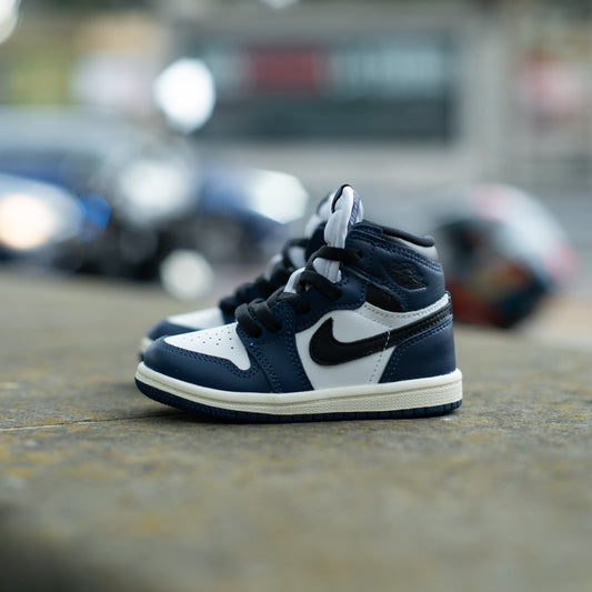 AIR JORDAN 1 RETRO HIGH OG GS / MIDNIGHT NAVY-BLACK-WHITE-SAIL