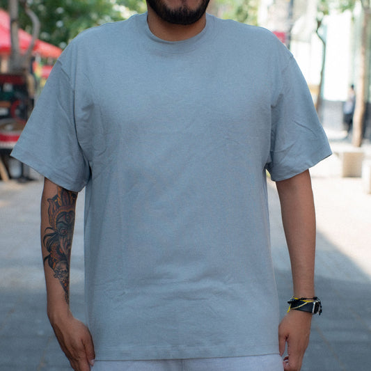 U NK WOOL CLASSICS SS TEE / MATTE SILVER-HTR-30018