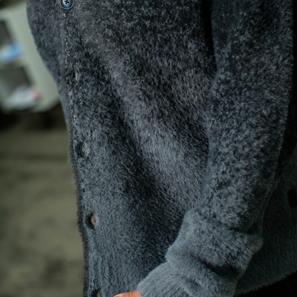 M J AIR JDN CARDIGAN / DK SMOKE GREY