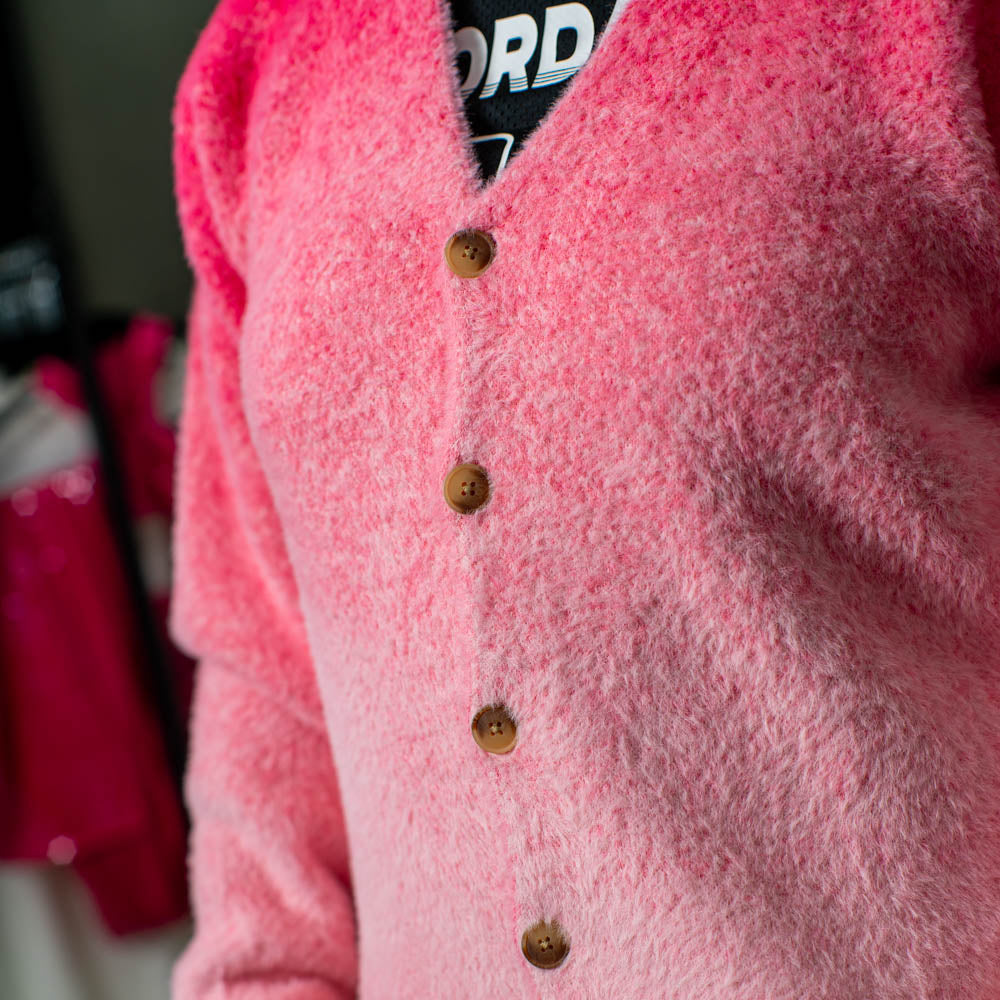 M J AIR JDN CARDIGAN / ASTER PINK