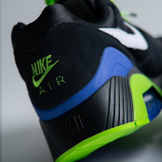 NIKE AIR 180 QS / BLACK-WHITE-ACTION GREEN-PERSIAN VIOLET