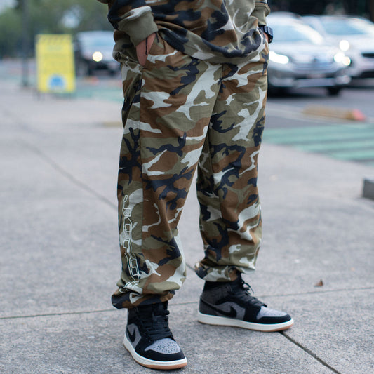 M J MVP STMT AOP PANT / LIGHT OLIVE-SAIL