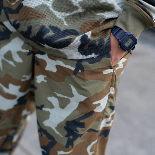 M J MVP STMT AOP PANT / LIGHT OLIVE-SAIL