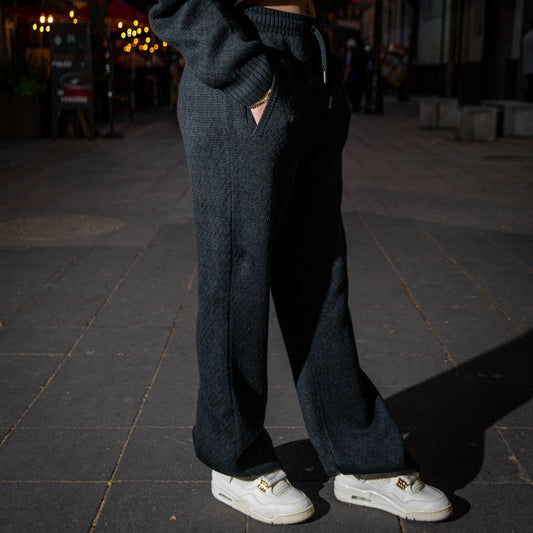 W J AIR JDN KNIT PANT / BLACK