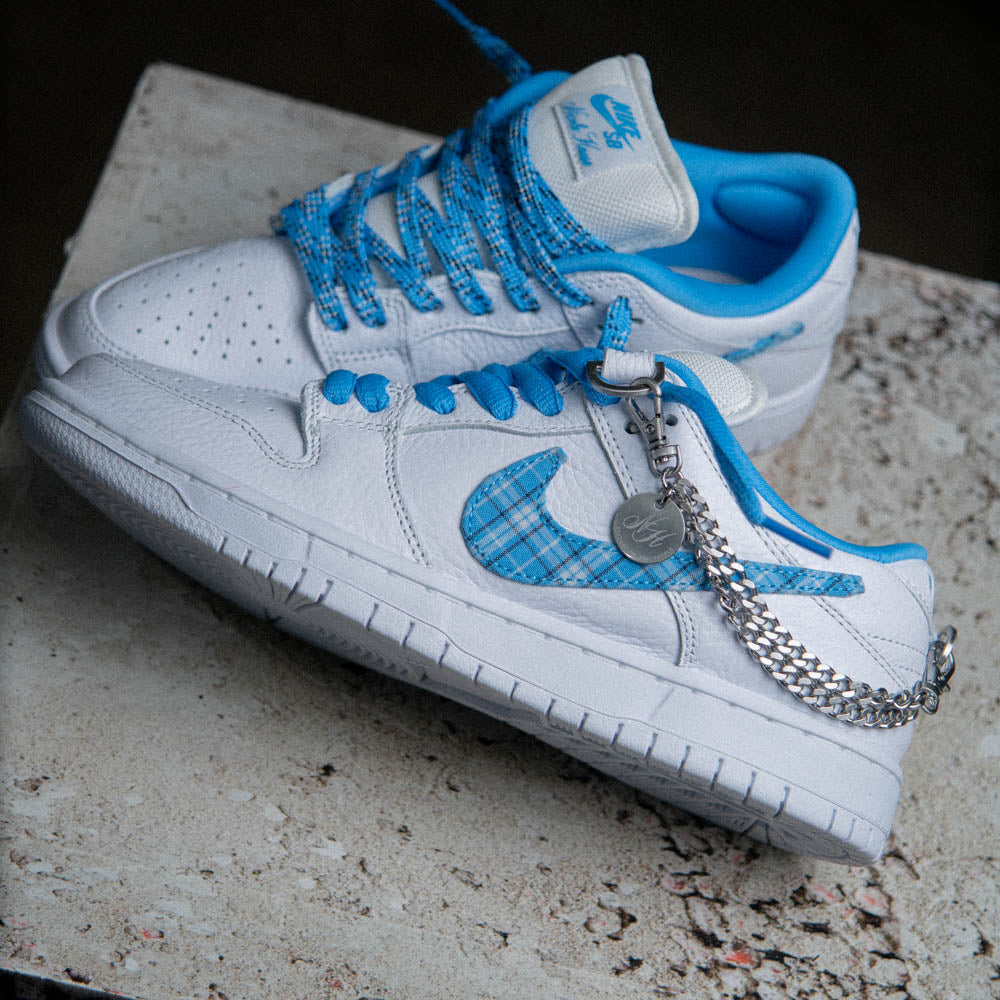 NIKE SB DUNK LOW PRO / WHITE-UNIVERSITY BLUE-WHITE