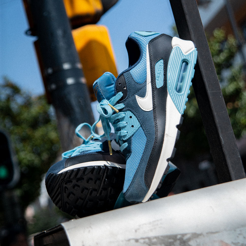 NIKE AIR MAX 90 PRM / AEGEAN STORM-PALE IVORY-ARMORY NAVY