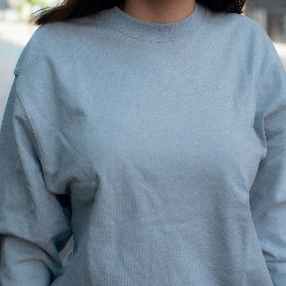 U NK WOOL CLASSICS L/S TEE / MATTE SILVER-HTR