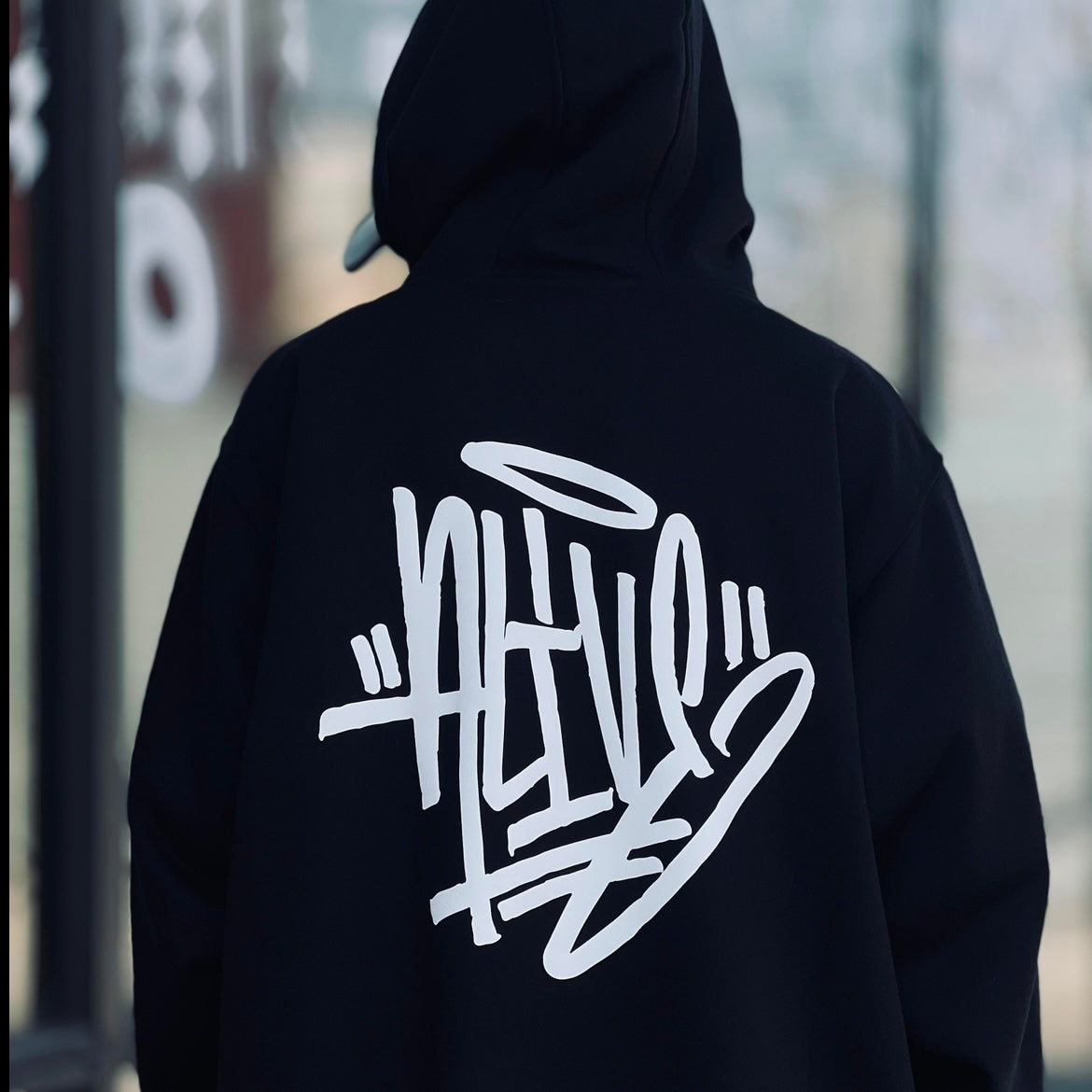 HOODIE BLACK/ALIVE PREMIUM STORE 2024