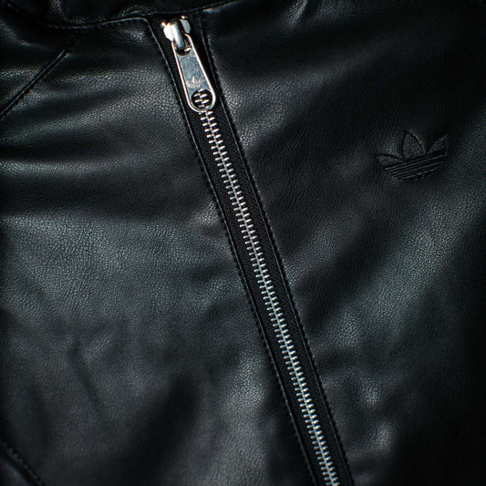 PLEATHER JACKET     BLACK