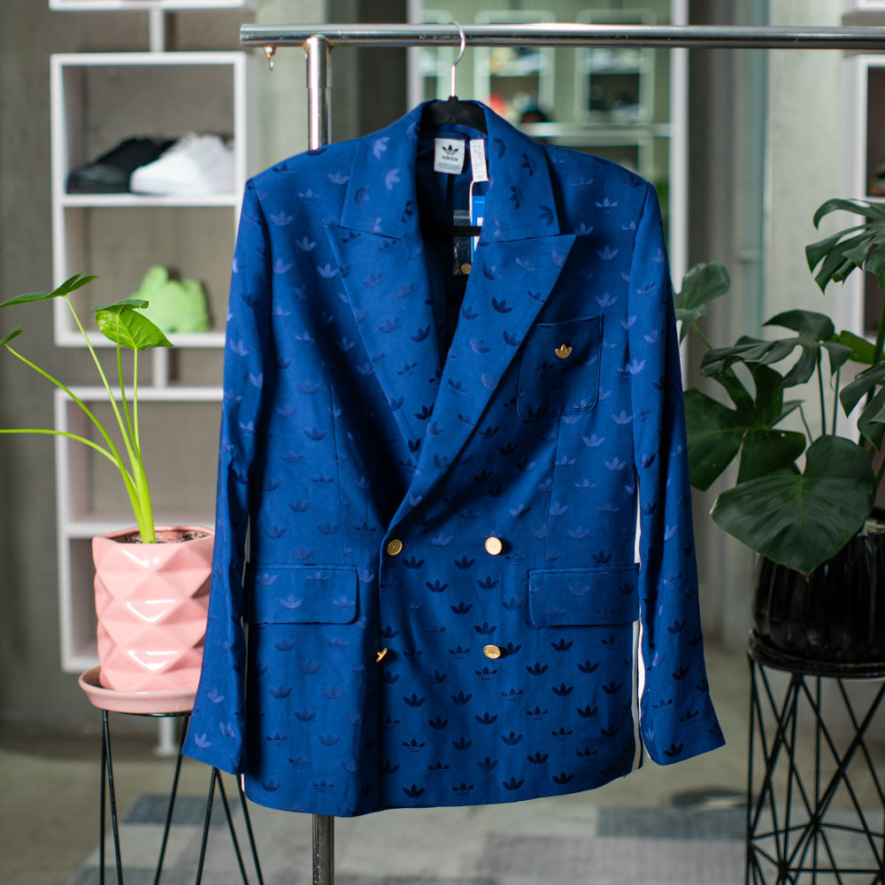 JAQUARD BLAZER      DKBLUE