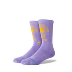 NBA 2024 Vintage Crew Socks Lakers Stance - L - Calcetas