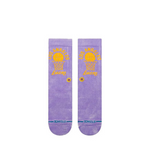NBA 2024 Vintage Crew Socks Lakers Stance - L - Calcetas