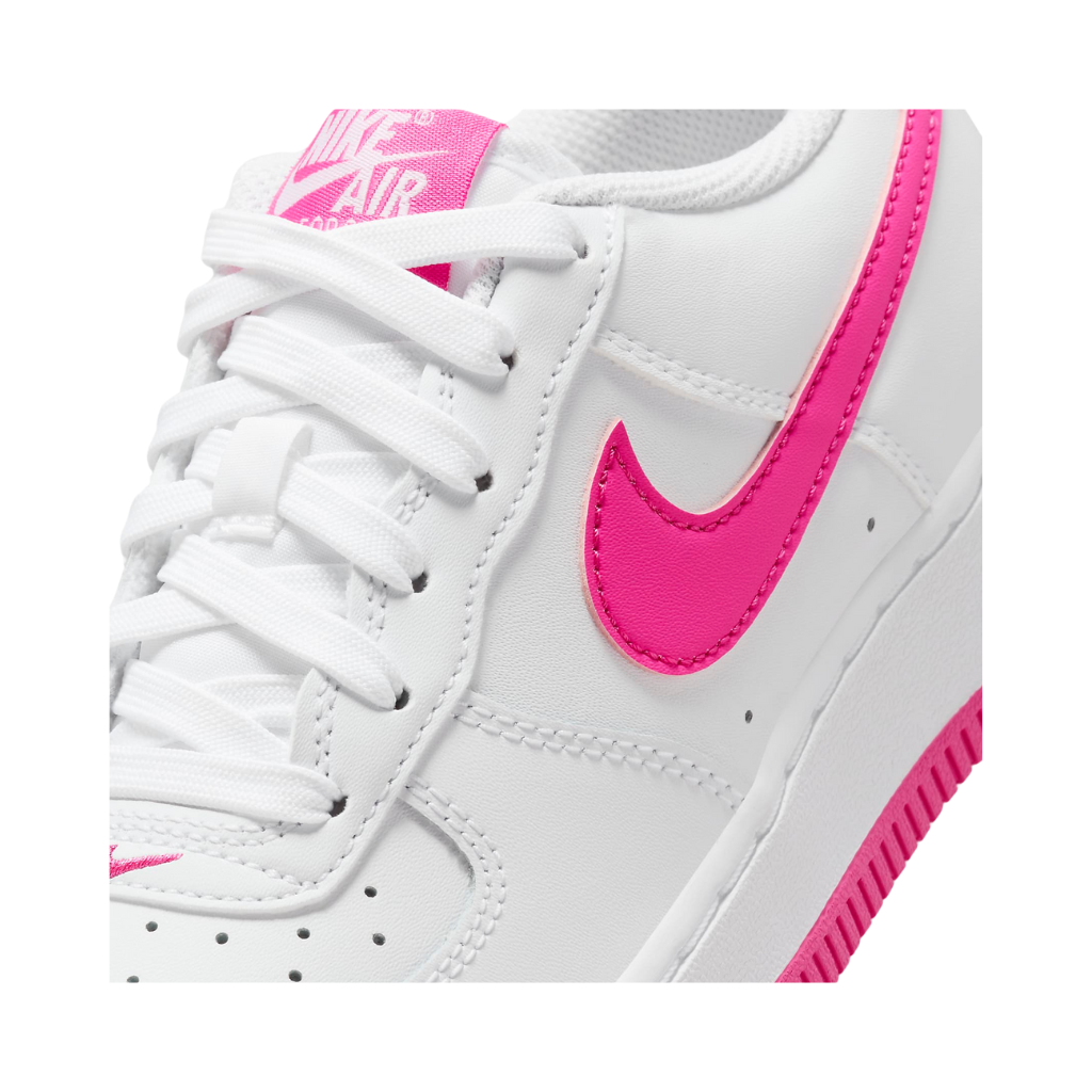 Nike Air Force 1 White Laser Fuchsia GS - Sneakers