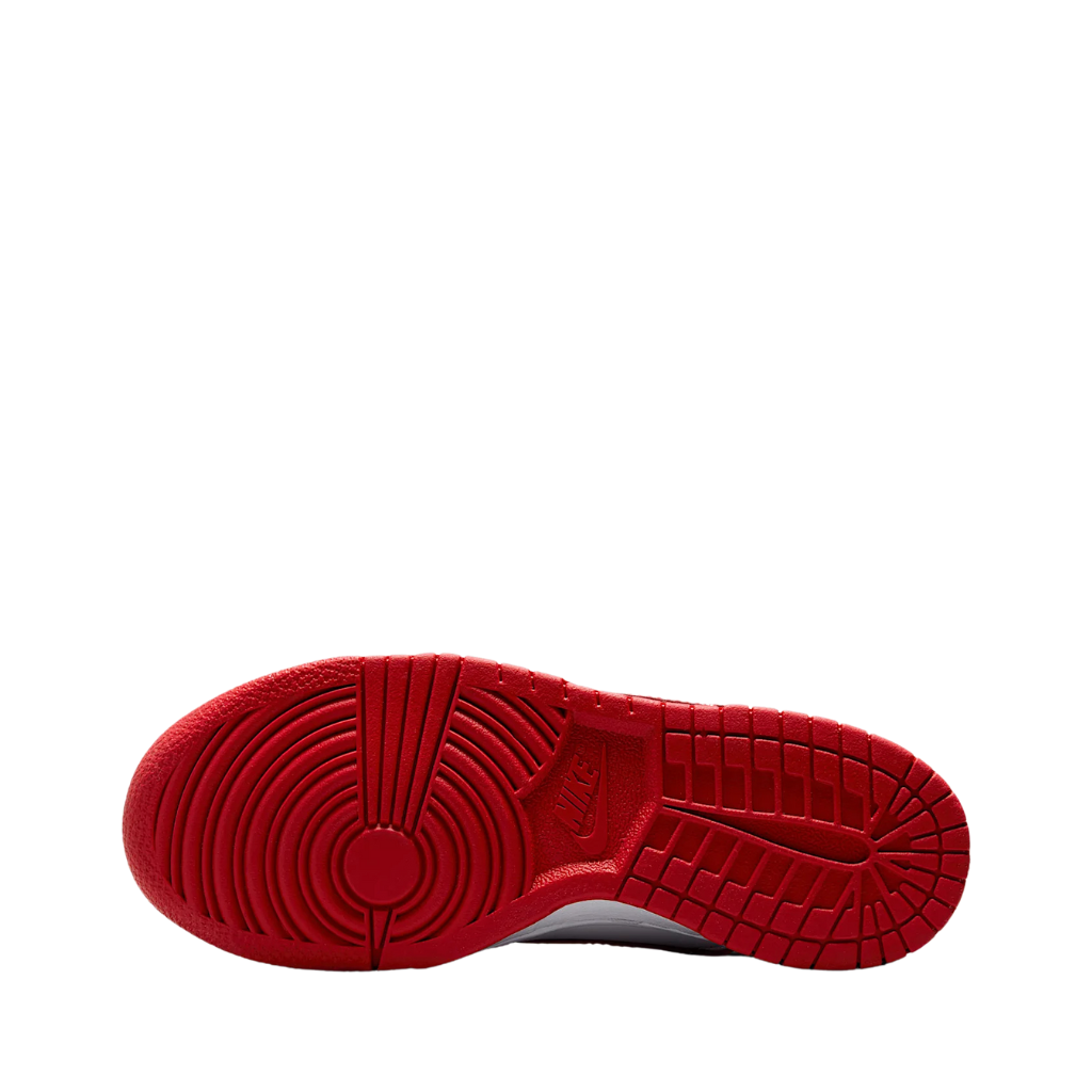 Nike Dunk Low White & University Red GS - Infantil